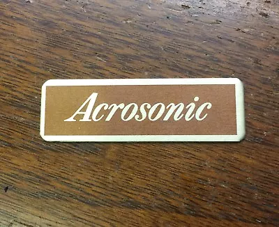 $6.99 • Buy Vintage NOS Baldwin Acrosonic Piano Cabinet Decal Plate