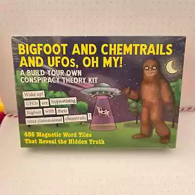 NIP Dissent Pins Bigfoot Chemtrails UFOs Oh My! Fridge Magnet Word Games • $33.72