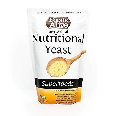 Nutritional Yeast Flakes Non-Fortified Fiber Based Protein Vegan Cheese Diet • $11.99