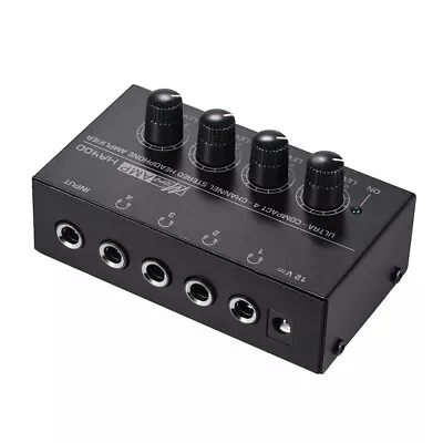 HA400 4 Channel Ultra-Compact Headphone Audio Stereo Amp Microamp Amplifier US • $15.99