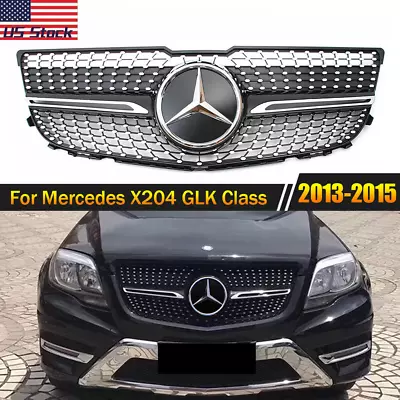 Diamond Grill Front Grille For 2013-2015 Mercedes Benz X204 GLK250 GLK300 GLK350 • $101.68