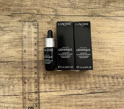 2 X Lancome Advanced Genifique Youth Activating Concentrate Serum 7ml Each • £8.50