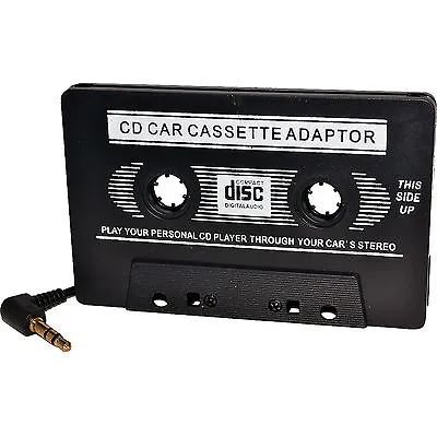 CAR AUDIO TAPE CASSETTE ADAPTER IPHONE IPOD MP3 CD RADIO NANO 3.5mm JACK AUX • £2.89