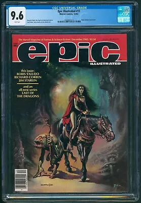 EPIC Illustrated #15 CGC NM+ 9.6 Boris Vallejo Cover John Bolton Jim Starlin • $395