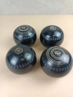 🏐🧿 Henselite Lawn Bowls Championship Super Grip Size 4 3/4 Rooster Motif 🐔 • $42.49