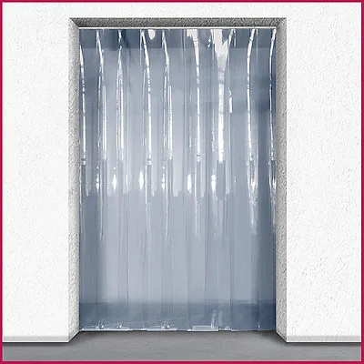 £92.17 • Buy PVC Strip Curtain / Pedestrian / Cold Room / Door Kit - 1.5m (w)  X 2m (d)