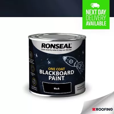 Ronseal One Coat Blackboard Paint 250ml Suitable For Wood Mdf & Interior Walls • £11.99