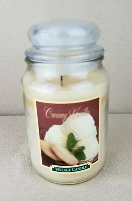 Village Candle Creamy Vanilla 23 Oz Housewarmer RARE HTF • $9.99