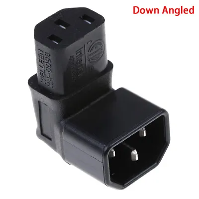 Down Angled IEC Adapterright Angled IEC 320 C14 To C13 For TV Wall Moun THY-wq • £6.10