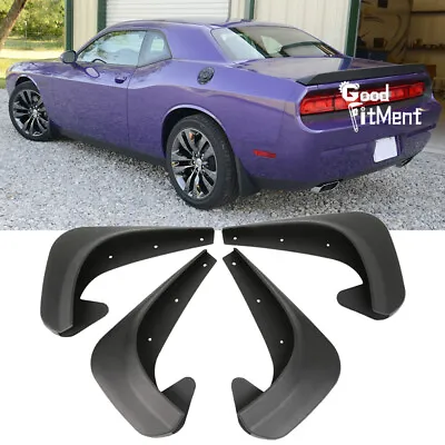 For Dodge Challenger Black 4X Mudguard Front Rear Mud Flaps Splash Guards Fender • $27.68