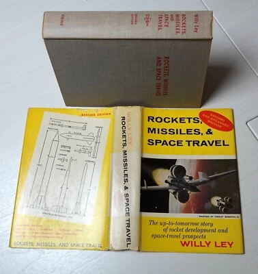 Rockets Missiles And Space Travel By Willy Ley 1957 Hc/dj Revised Enlarged Ed. • $49.50