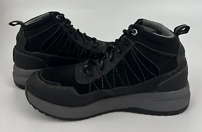 NEW Clarks Wellman Top AP Leather Boots Size 8M Black Waterproof 26168235 Men’s • $49.90