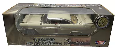 Plymouth Fury  1958 Die Cast Car Model 1:18 Scale Motor Max With Box • $43.99