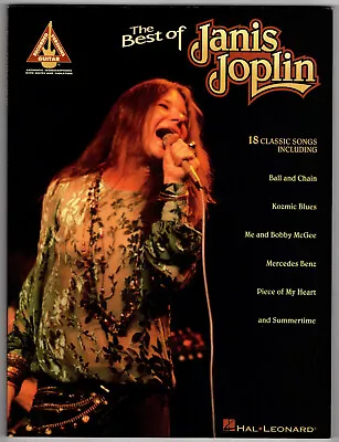 The Best Of JANIS JOPLIN Songbook Hal Leonard 112 Pages GUITAR • $12.49