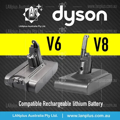True Capacity Dyson V6 2500mAh 3000mAh V8 4000mAh 21.6V Vacuum Battery DC58 DC59 • $57.99