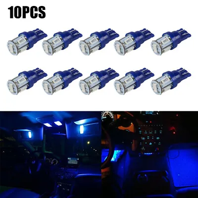 10pcs Blue T10 LED Bulbs For Ford F-150 F250 168 194 Instrument Panel Dash Light • $4.99