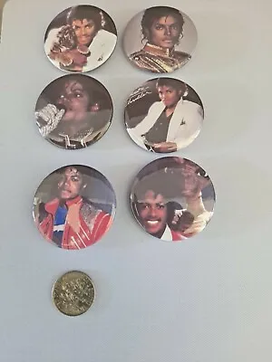 Set Of Two 1.5’ Retro Michael Jackson Buttons/ Pins Vintage Singer/ Songwriter • $9.99