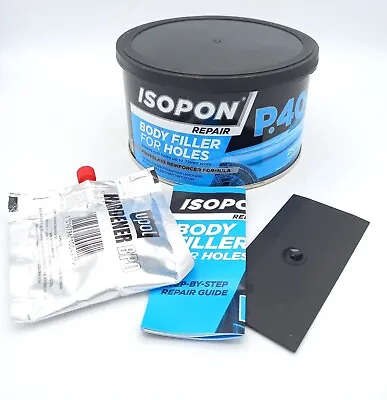 £19.49 • Buy Car Body Repair Filler Isopon P40 For Holes Automobile Repair Fibre Glass 600ml