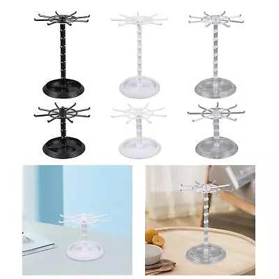 £10.49 • Buy Necklace Holder With Tray Jewelry Display Stand For Hair Ties Countertop