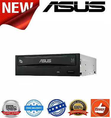 ASUS Internal DVD Rewriter Black OEM Drive DRW-24D5MT SATA DVD±R 24x CD-R 48x • £25.50