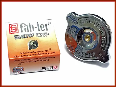£9.95 • Buy Fahler Polished Stainless Steel Radiator Rad Cap 4 Lbs Long Reach Morris Minor
