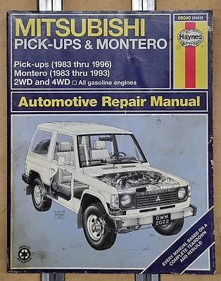 Mitsubishi Pickups And Montero 1983-1996 (Haynes Manuals) Haynes John 978156 • $21.99