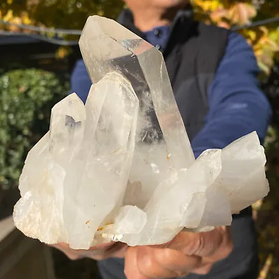 1.59LB Clear White Quartz Crystal Cluster Mineral Specimen From Madagat Healing • $0.99
