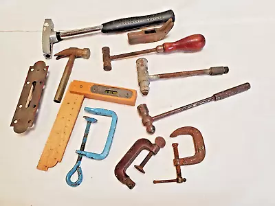 Assortment Of 11-;Misc Hammers Clamps Levels (483) • $15.99