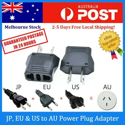 $5.99 • Buy Japan JP / Europe EU / US To Australia AU AC Power Plug Adapter Travel Converter