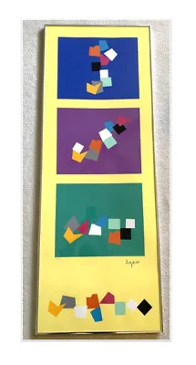 $615 • Buy Vtg Yaacov Agam Signed Blocks Ltd 31 Of 250 Lithograph Kinetic Art Print Modern