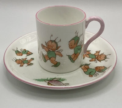 £16 • Buy Antique Shelley Mabel Lucie Attwell Boo Boo Child’s Cup Can & Saucer Nurseyware