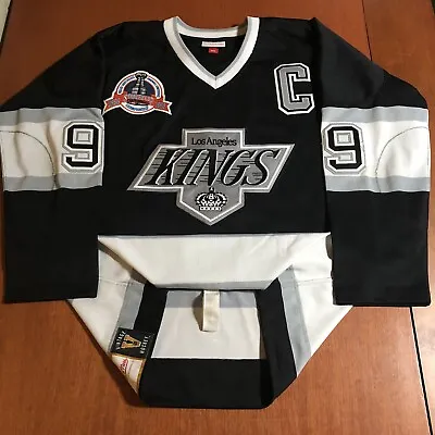 Mitchell & Ness Authentic Wayne Gretzky Los Angeles Kings 1993 Jersey Black 44 L • $285.09