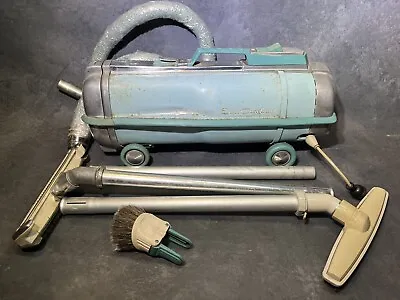 Vintage Electrolux Teal Canister Model Automatic G Vacuum Cleaner & Attachments • $79.96