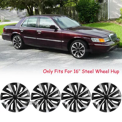 16  4x Wheel Covers Snap On Hub Caps Tire & Steel Rim For Mercury Grand Marquis • $84.92