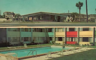 Postcard FL Tallahassee Florida Driftwood Motel Chrome Vintage PC F3944 • $4