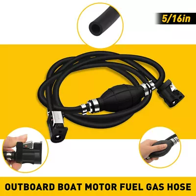 5/16  Fuel Gas Hose Line Assembly W/Primer Bulb Marine Outboard Boat Motor HOT • $22.99