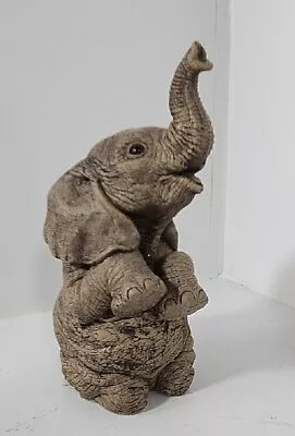 Vintage The Herd Elephant Popcorn 3110 1989 Martha Carey Marty Sculpture.  D • $12.75
