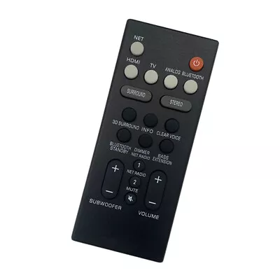 ATS1060 ATS1070 ATS2070 Remote Control For Yamaha Bluetooth Soundbar System • $23.17