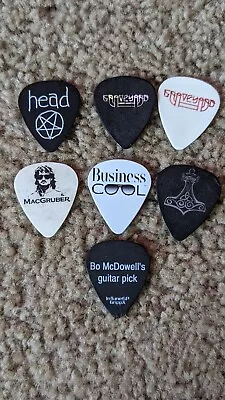 Lot Of 7 Rock & Metal Band Guitar Picks • $3