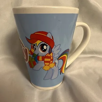 My Little Pony Rainbow Dash Blue Ceramic Mug Cup Hasbro Cartoon Kids Tall  • $6