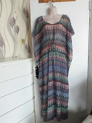 £7.99 • Buy Next Beachwear Longline Aztec Beach Summer Kaftan Cover Up **m** Uk 12-14