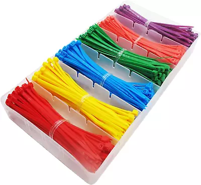 Small Colored Zip Ties 4 Inch Kit 480 Packs Cable Ties Multicolor  Assortment  • $14.99