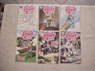 6 My Little Pony Comics Idw Micro-series #1 A & B  #2 A & B  #1 Sub  #3 Ri • $30