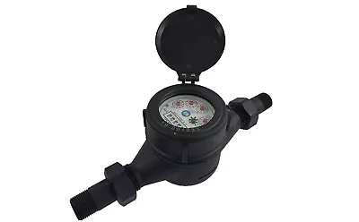 DAE MJP-75 Lead Free Potable Plastic Water Meter 3/4  NPT Couplings Gallon • $43.99