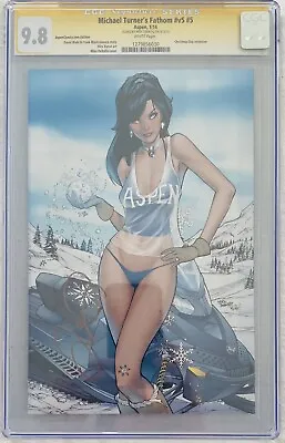 Mike Debalfo Virgin Cover Fathom #5 Ss Cgc 9.8 Signed By Debalfo Aspen🔥🔥❄️❄️ • $70