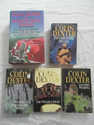 7x INSPECTOR MORSE COLIN DEXTER Bundle In 5 Vols LAST SEEN WEARING WENCH IS DEAD • £6.99