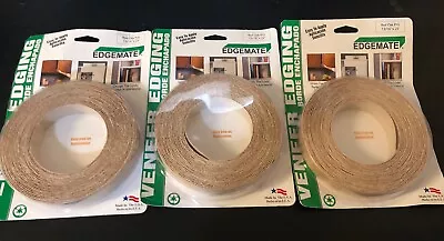 Edgemate 13/16 In. X 25 Ft. Red Oak P/G Edge Tape Lot Of 3 (Package Wear) • $9