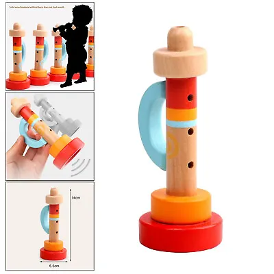 £7.56 • Buy Baby Kids Wooden Horn Music Toy Trumpet Instruments Toy Musical