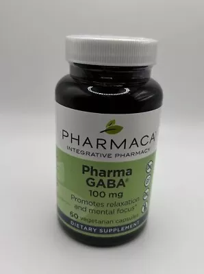 Pharmaca Pharma GABA 100 Mg 60 Veg Capsules 3/26 NEW • $21.99