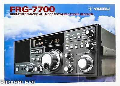 Flyer / Brochure For Yaesu FRG-7700 Shortwave Communications Radio Receiver • $21.95